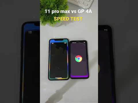 Iphone 11 pro max vs Google Pixel 4A Speed Test #shorts