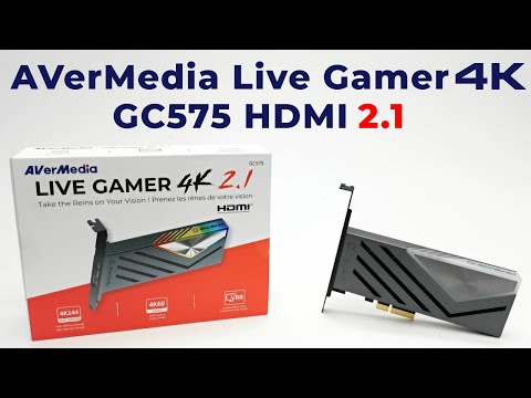 Avermedia GC575 Live Gamer 4K HDMI 2.1 VRR PCIe Capture Card Review