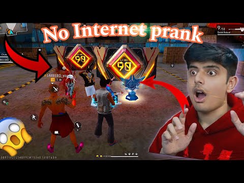 No internet Noob prank 😞 सामने 100 Level ओर Golden Hip hop 😱LAST ME Scam ho Gaya - Garena free fire