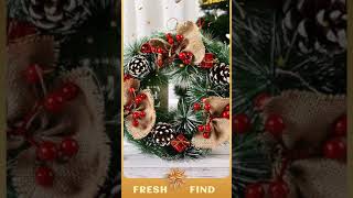 Festive Christmas Wreath Door Garlands – Add Holiday Cheer to Your Door