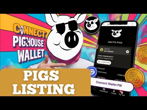 Pig house Airdrop Listing ~ Claim and sell Pigs airdrop tokens on telegram | Pigs Airdrop