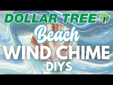 🐚 Sounds of the Sea: 12 Coastal WIND CHIME Dollar Tree DIYS & Hacks! Shore Living | Beach 2024