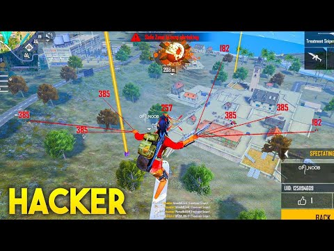 Double sniper HACKER😈 in my game || Flying & Headshot hacker in Rank😭 Match