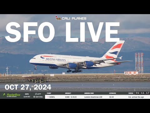 SFO LIVE | KSFO | SAN FRANCISCO INTERNATIONAL AIRPORT PLANESPOTTING STREAM