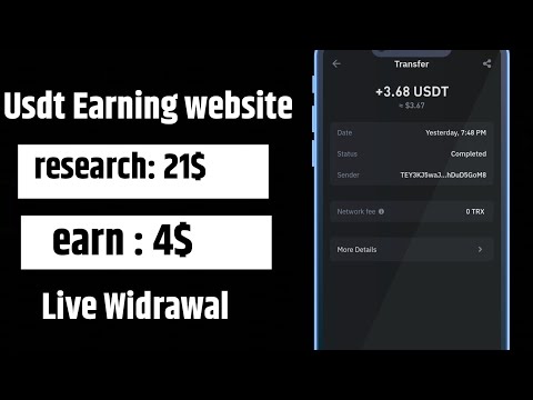 Free Usdt Earn | Usd earning Site 2024 | 0 Investment Usdt Earning site | Online income bd