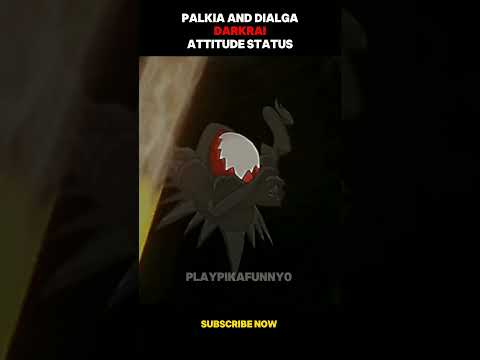 Palkia and dialga | 🔥 darkrai attitude status 😈 || #pokemon #shorts