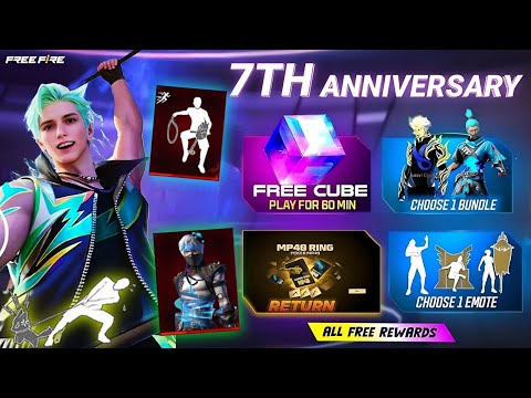 7th আ্যনিভারসারি স্পেশাল সবাই ফ্রিতে পাবে🥳 7th Anniversary Free Fire | Free Fire New Event Today