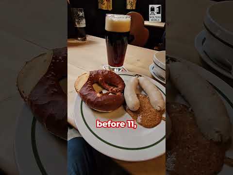 White Sausages & Beer for Breakfast. A German Breakfast