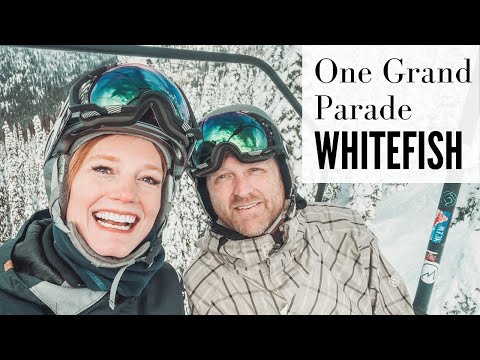 Whitefish Mountain Runs POV One Grand Parade Montana Skiing & Snowboarding #montanaliving #whitefish