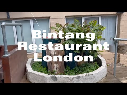 Bintang restaurant mini garden @Pinoysalondon