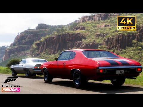 Convoy Chevelle x Camaro 69  - Forza Horizon 5 -  Gameplay Logitech G27