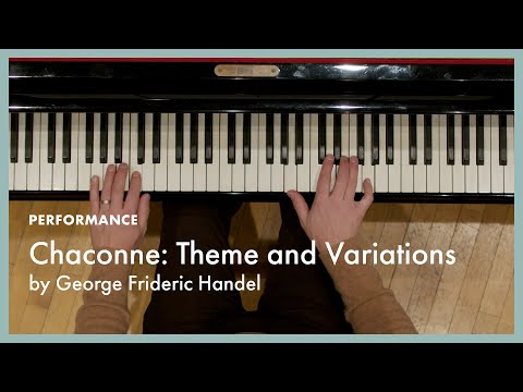 Chaconne: Theme and Variations - Handel (page 72, Literature for the Piano Book 1)