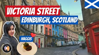 Scotland Walk: Victoria Street | The Famous Howies Restaurant - Best Haggis Edinburgh [4K] UK Ep 3