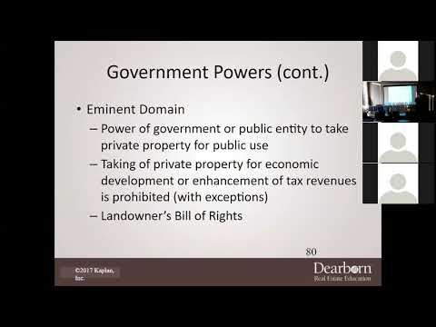 Real Estate Principles I - Chapter 10 Lecture (Part I)