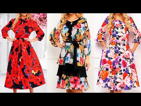 Top Trending And Stylish Ladies Printed Skirter Dresses 2022-23