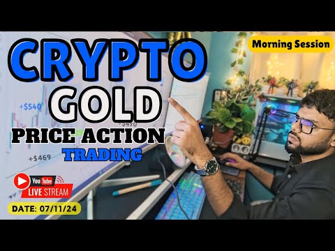 Live on Bitcoin | Gold |Scalp with Price Action @b.techtraderss  #live #Btc #trading #07-10-2024