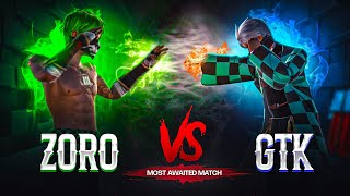 TGR GTK111 Vs ZORO FF | 1vs1 Most Demanded & Awaited Match 🍷🗿