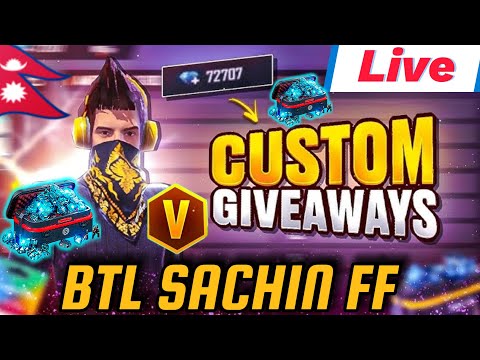 🔴FREEFIRE [ NEPAL ] BANGLADESH LIVE | BD SERVER|Diamond💎Giveaway|BTL SACHIN FF 🇳🇵| #freefire #fflive