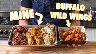 Making Buffalo Wild Wings And Sauces At Home | But Better