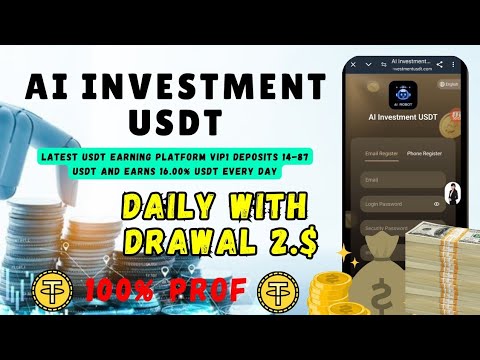 💥Latest USDT earning platform VIP1 deposits 14-87 USDT and earns 16.00% USDT every day