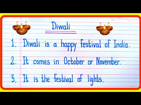 5 Lines On Diwali In English | Essay On Diwali In English | Deepawali Essay In English 5 Lines