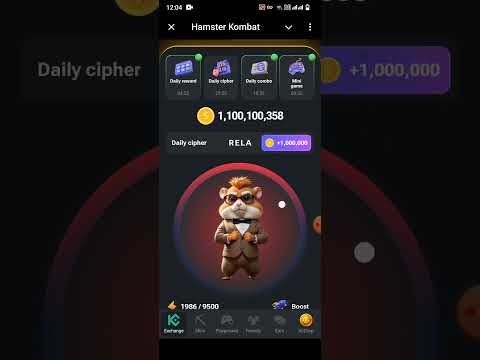 Hamster Kombat Daily Cipher Code Unlock 2 Aug 2024! #shorts #ciphercodes #airdrop #games #earningbox