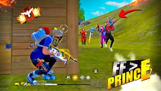 FREEFIRE 🔥" FF PRINCE " 🤯 Solo vs Squad Mp40 + M249-X 🎯 21 Kills Total - Garena free fire #freefire