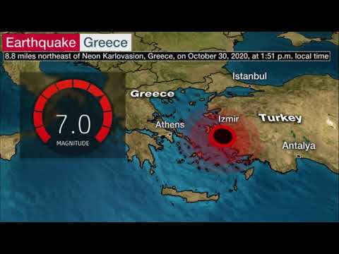 トルコで地震、マグニチュード 7.0