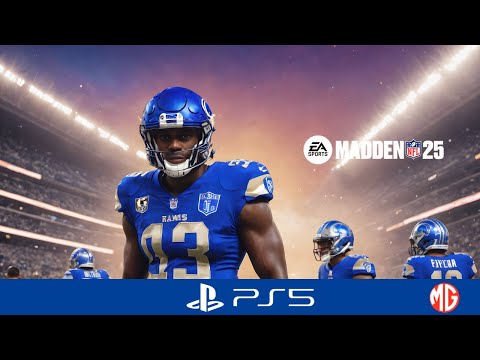 Rams vs Lions in Madden NFL 25 on PS5! Mundo Gamer Brasil