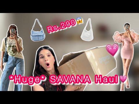 *HUGE*SAVANA Weekend Sale Haul😍||Starting At Rs.290😱||Try on Haul||Party dresses,jeans,bags,earrings