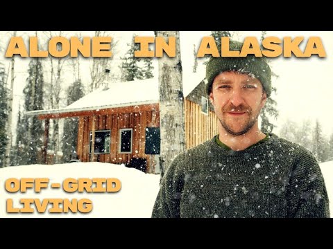 Cabin Life In A Snowstorm | Full Day Alone In The Wilderness | ASMR