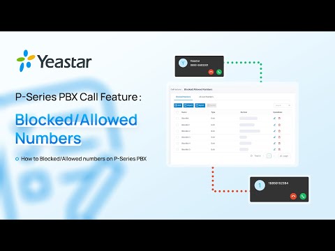 How to Block and Allow Numbers on P-Series Phone System?