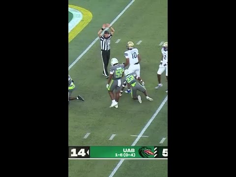 Tim Carpenter rushes for a 27-yard Gain vs. Uab