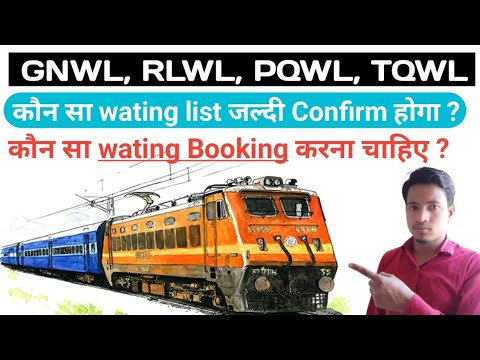 कौन सा Wating list जल्दी Confirm होगा | GNWL, RLWL, PQWL, TQWL कौन सा wating जल्दी Confirm होगा |K4H