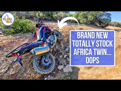 Taking a Honda Africa Twin Where it Doesn't Belong (wrong tires!)