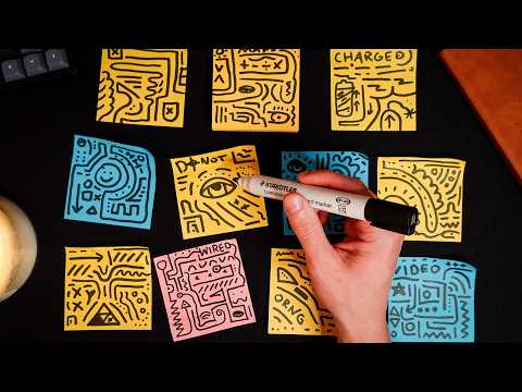 ASMR Doodling on Sticky Notes!