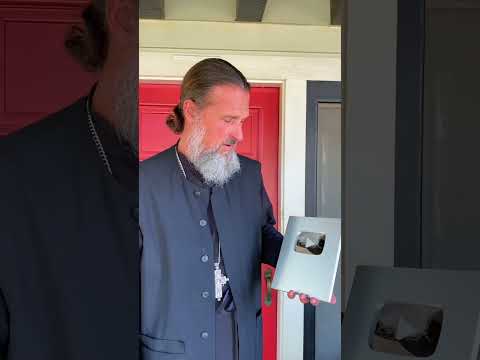 Father Josiah Holds Silver Play Button  -  #faith #christian #god #jesus  #motivation #love #shorts