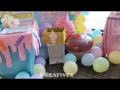 Ice Cream/Sweet Themed Party Setup