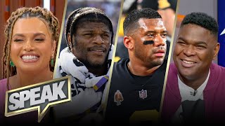 Confident Lamar can beat the Steelers & what can Russell Wilson prove with a win? | NFL | SPEAK