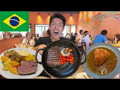 Japanese guy tries the BEST BRAZILIAN FOOD in São Paulo🇧🇷