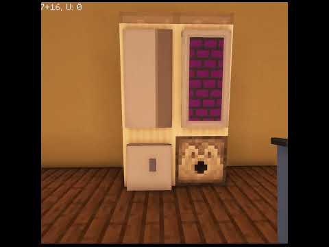 Smart Fridge Design in Minecraft! #shorts #minecraft