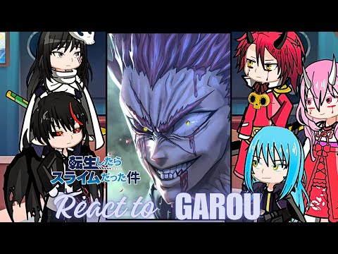 Rimuru Tempest react to garou as demon lord | Gacha life 2 | slime | one punch man saitama