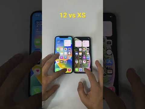 Iphone 12 vs Iphone xs Speed Test #shorts