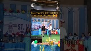 Receiving the BEST SCIENCE TEACHER'S AWARD cum being the Guest of Honour of function! #karanjhasir