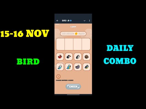 15 November Bird Ton Combo | Bird Ton Today Combo | Bird Daily Combo Today