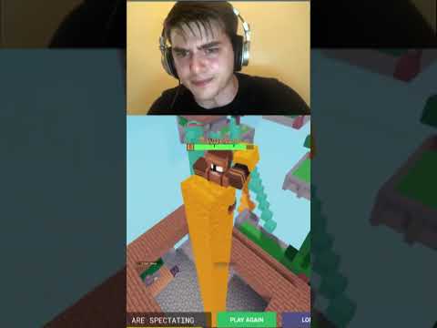 NIGHTMARE Player Tries MOBILE In Roblox Bedwars