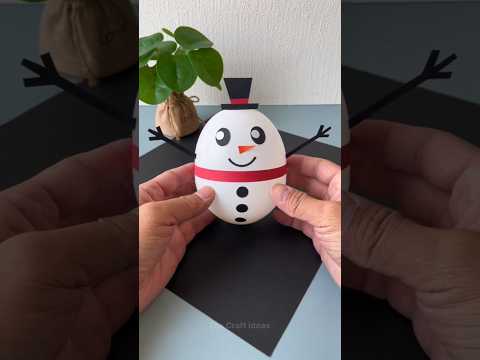 How to make snowman making with Balloon se kya bana sakte hain easy snowman Christmas ideas #shorts