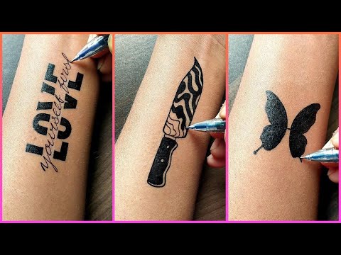 Wow ❤️❤️❤️ Three best tattoo idea for boys and girls...............#tattoo #art #drawing #diytattoo