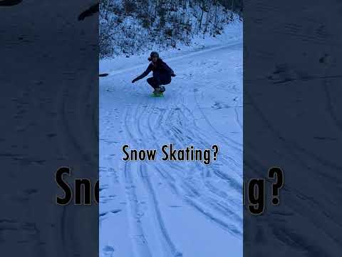 Skateboarding In The Snow