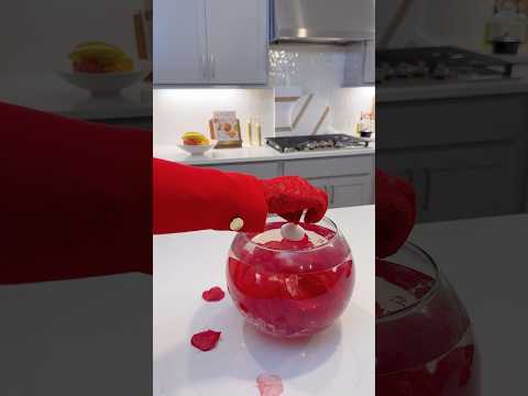 Valentine’s Day DIY Floated Candle #shorts #shortsfeed